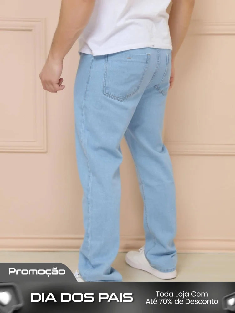Calça Masculina Jeans Tradicional Reta Tecido Resistente E Corte Calça Masculina Jeans Tradicional Reta Tecido
