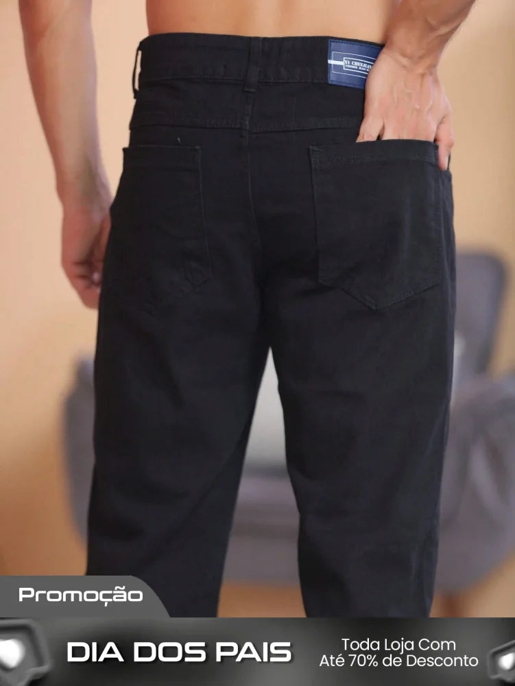 Calça Masculina Jeans Tradicional Reta Tecido Resistente E Corte Calça Masculina Jeans Tradicional Reta Tecido