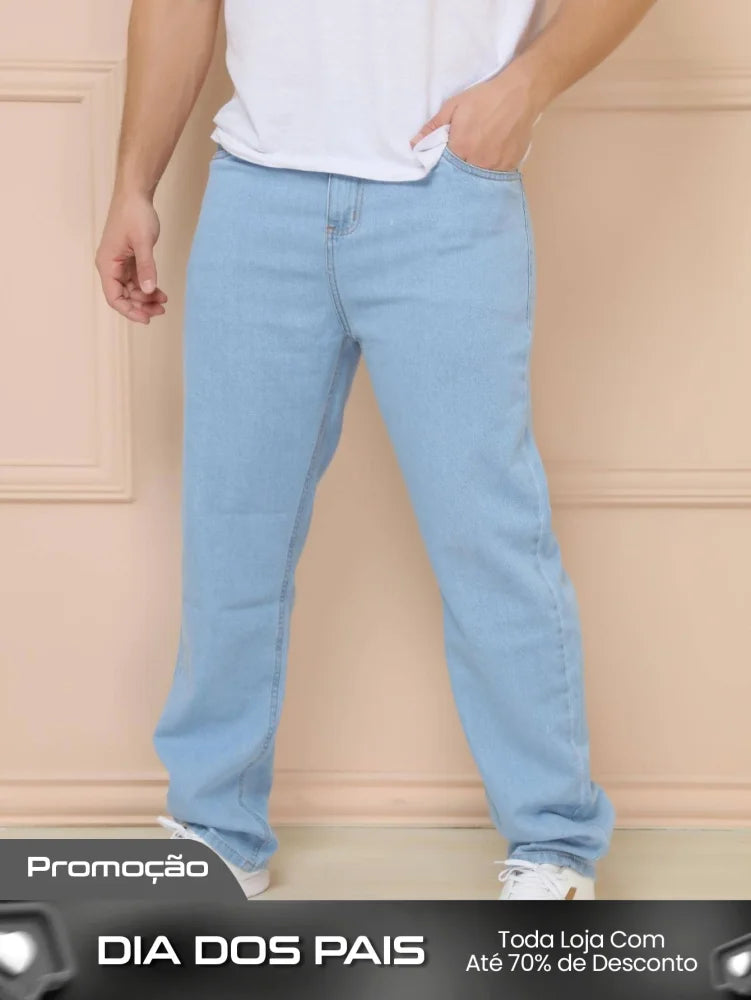 Calça Masculina Jeans Tradicional Reta Tecido Resistente E Corte Calça Masculina Jeans Tradicional Reta Tecido