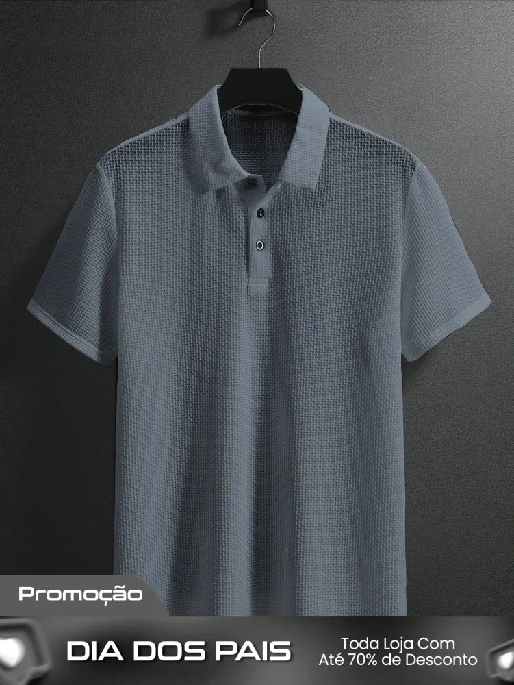 Camisa Polo Masculina Casual Básica Manga Curta Para Golf Camisa Polo Masculina Casual Básica Manga Curta Para Golf