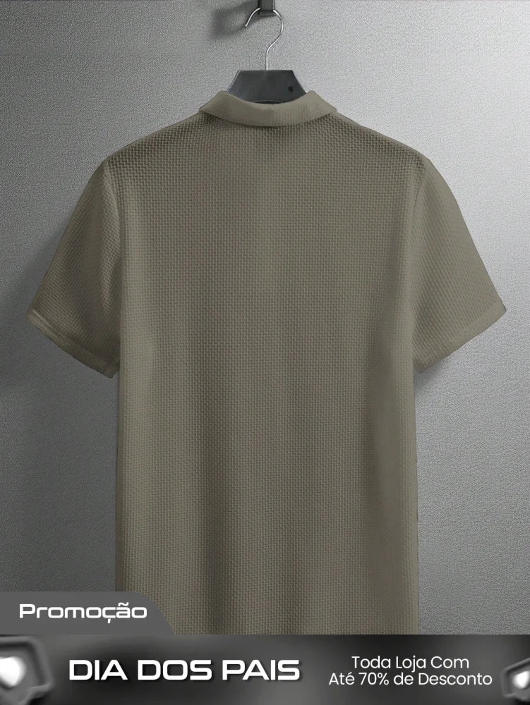 Camisa Polo Masculina Casual Básica Manga Curta Para Golf Camisa Polo Masculina Casual Básica Manga Curta Para Golf