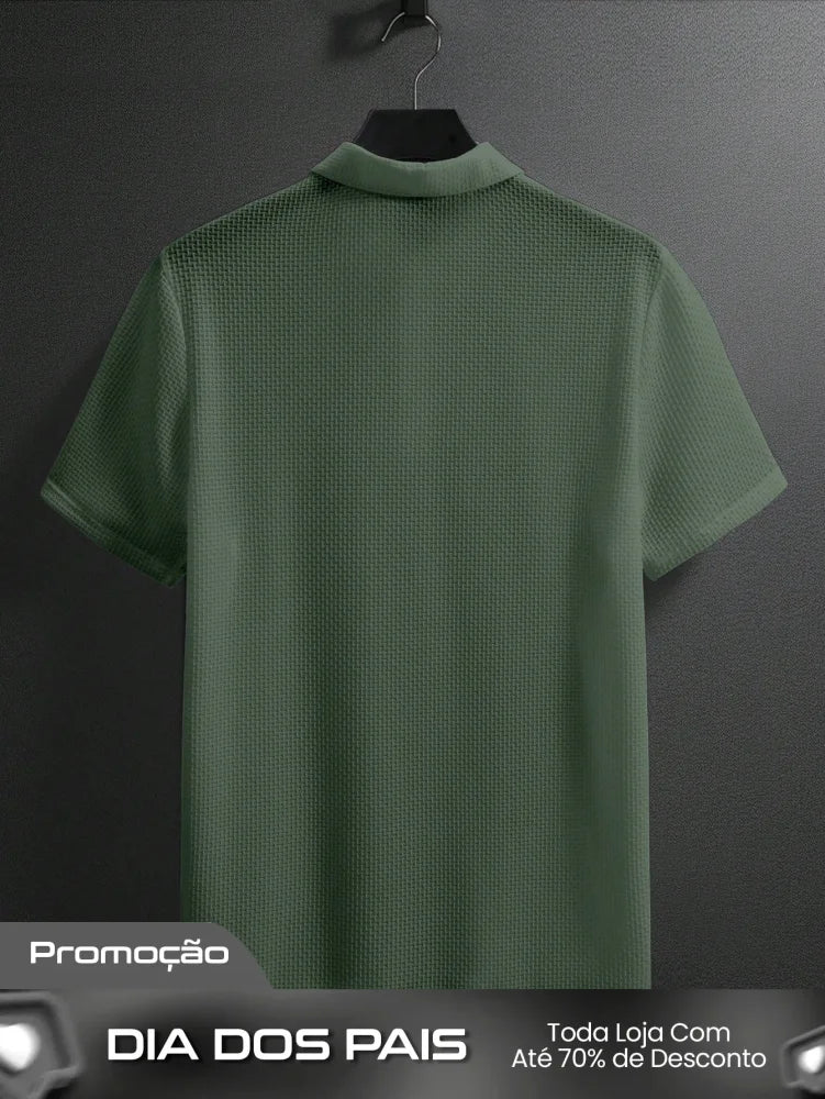 Camisa Polo Masculina Casual Básica Manga Curta Para Golf Camisa Polo Masculina Casual Básica Manga Curta Para Golf