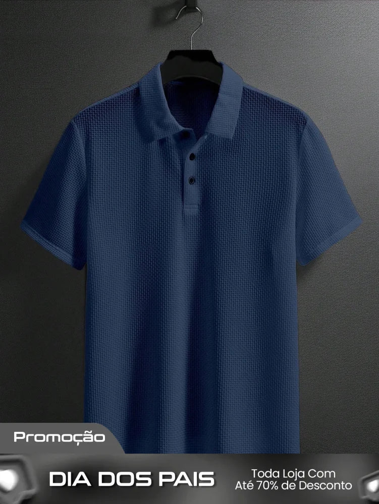 Camisa Polo Masculina Casual Básica Manga Curta Para Golf Camisa Polo Masculina Casual Básica Manga Curta Para Golf