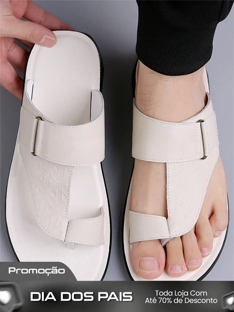 Chinelo Masculino De Dedo Casual Solado Macio Antiderrapante Branco / 36 Chinelo Masculino De Dedo Casual Solado Macio