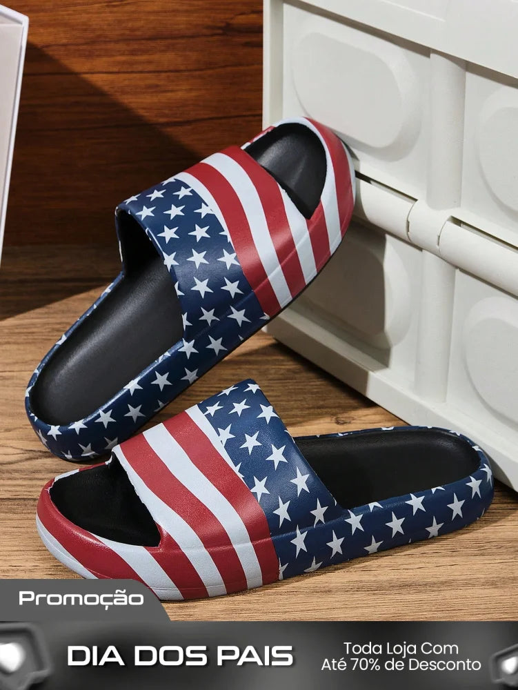 Chinelo Masculino Slip On Estampado Leve Antiderrapante Versátil Preto / 36 Chinelo Masculino Slip On Estampado Leve