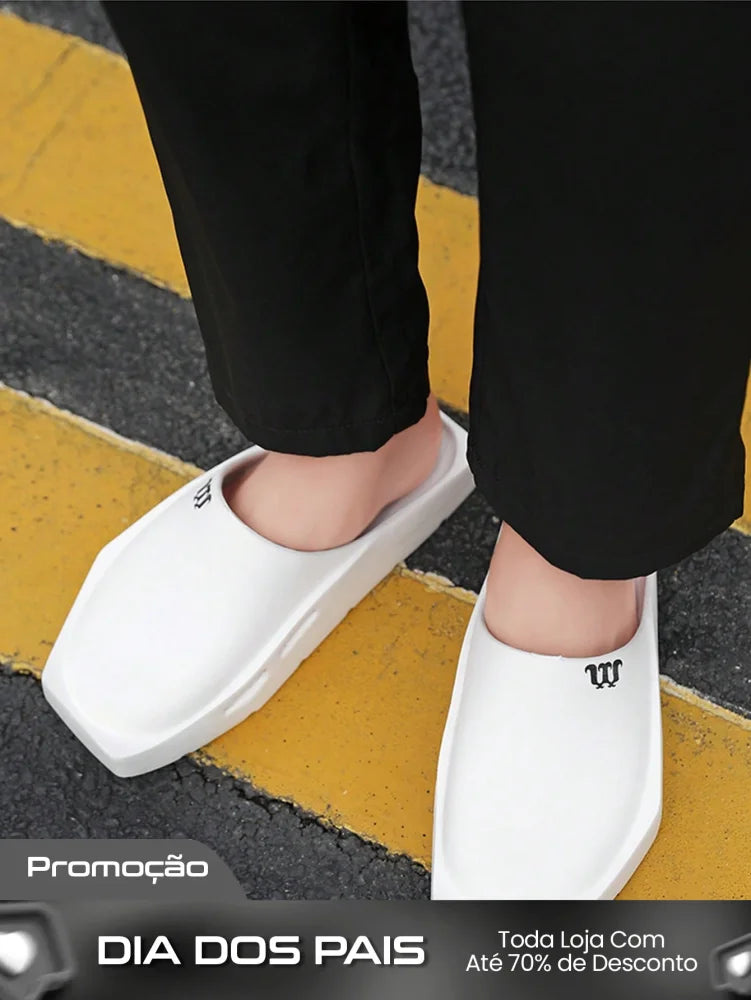 Chinelo Masculino Slip On Solado Grosso Estilo Casual Chinelo Masculino Slip On Solado Grosso Estilo Casual