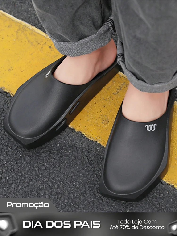 Chinelo Masculino Slip On Solado Grosso Estilo Casual Chinelo Masculino Slip On Solado Grosso Estilo Casual