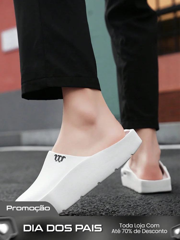 Chinelo Masculino Slip On Solado Grosso Estilo Casual Chinelo Masculino Slip On Solado Grosso Estilo Casual