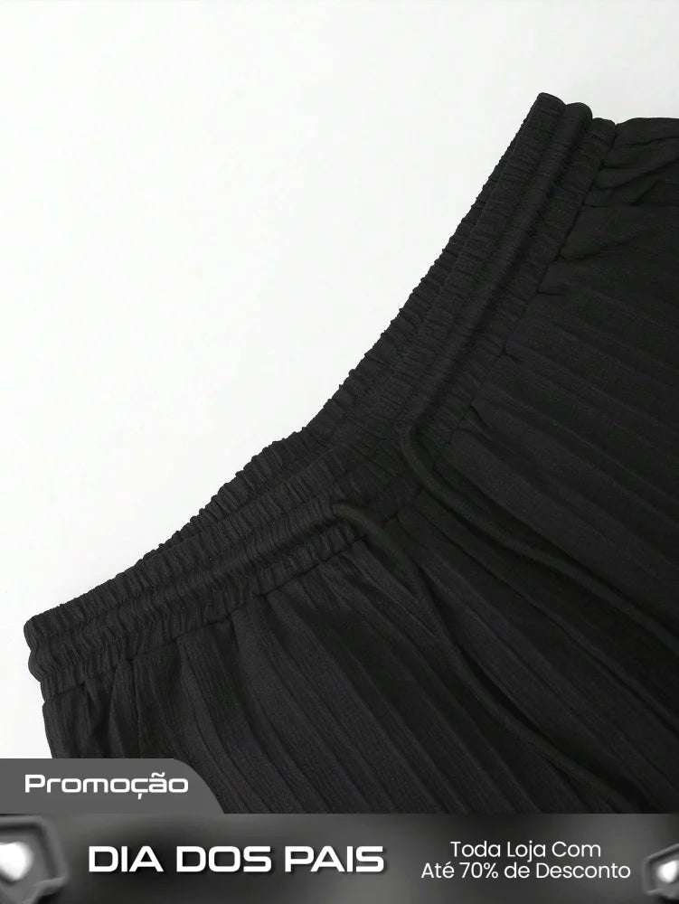 Conjunto Masculino Camisa Manga Longa E Calça Leve Minimalista Conjunto Masculino Camisa Manga Longa E Calça Leve
