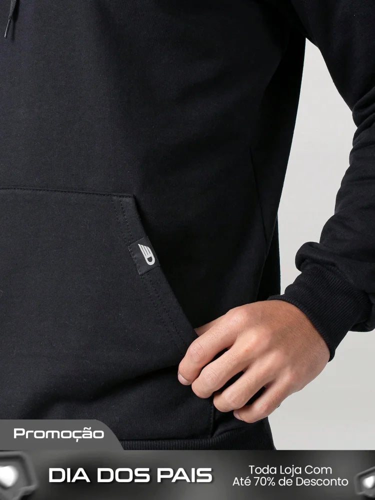 Conjunto Masculino Moletom Casual Com Capuz Cós Ajustável Conjunto Masculino Moletom Casual Com Capuz Cós Ajustável