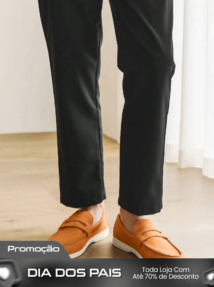 Mocassim Masculino Casual Moderno Solado Confortável Mocassim Masculino Casual Elegante Com Detalhe Metálico