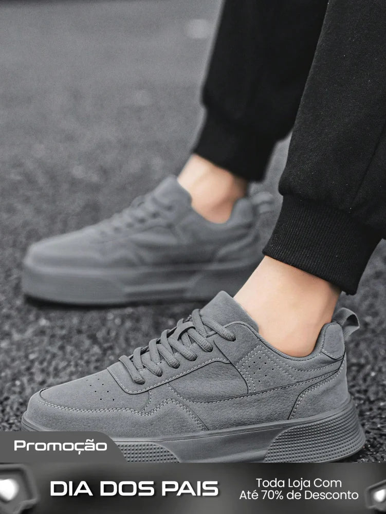 Tênis Masculino Casual Urbano Solado Alto Antiderrapante Tênis Masculino Casual Urbano Solado Alto Antiderrapante
