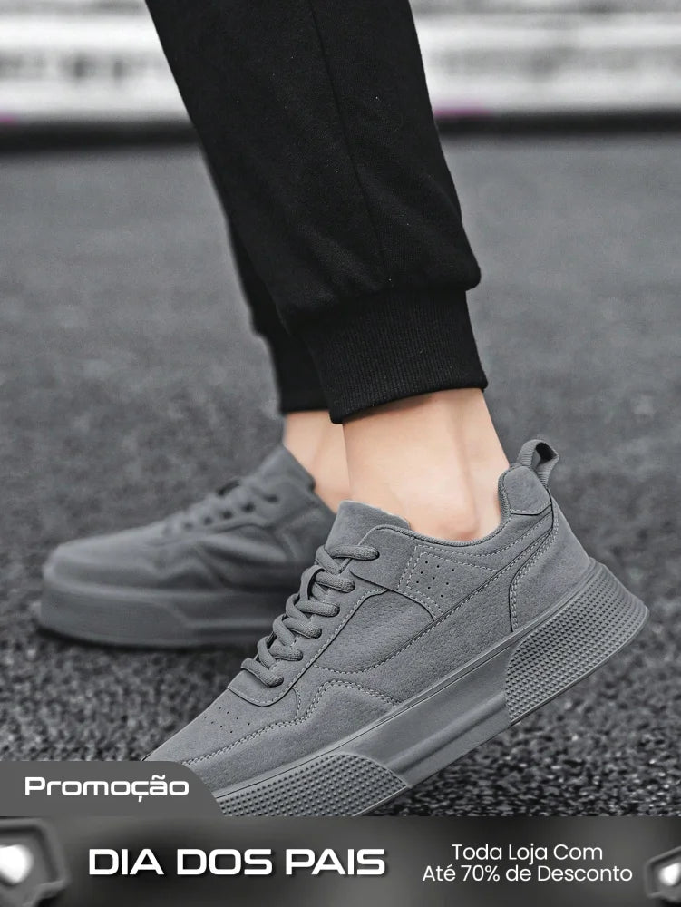 Tênis Masculino Casual Urbano Solado Alto Antiderrapante Tênis Masculino Casual Urbano Solado Alto Antiderrapante