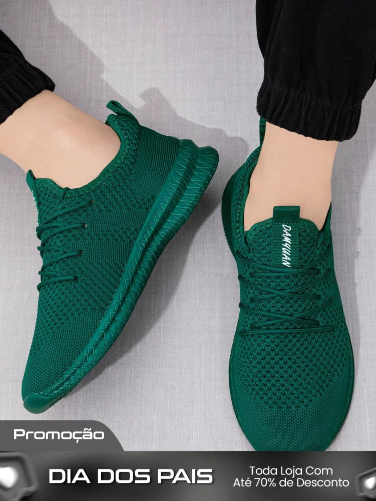 Tênis Masculino Leve Respirável Casual Confortável Para Caminhada Tênis Masculino Leve Respirável Casual Confortável