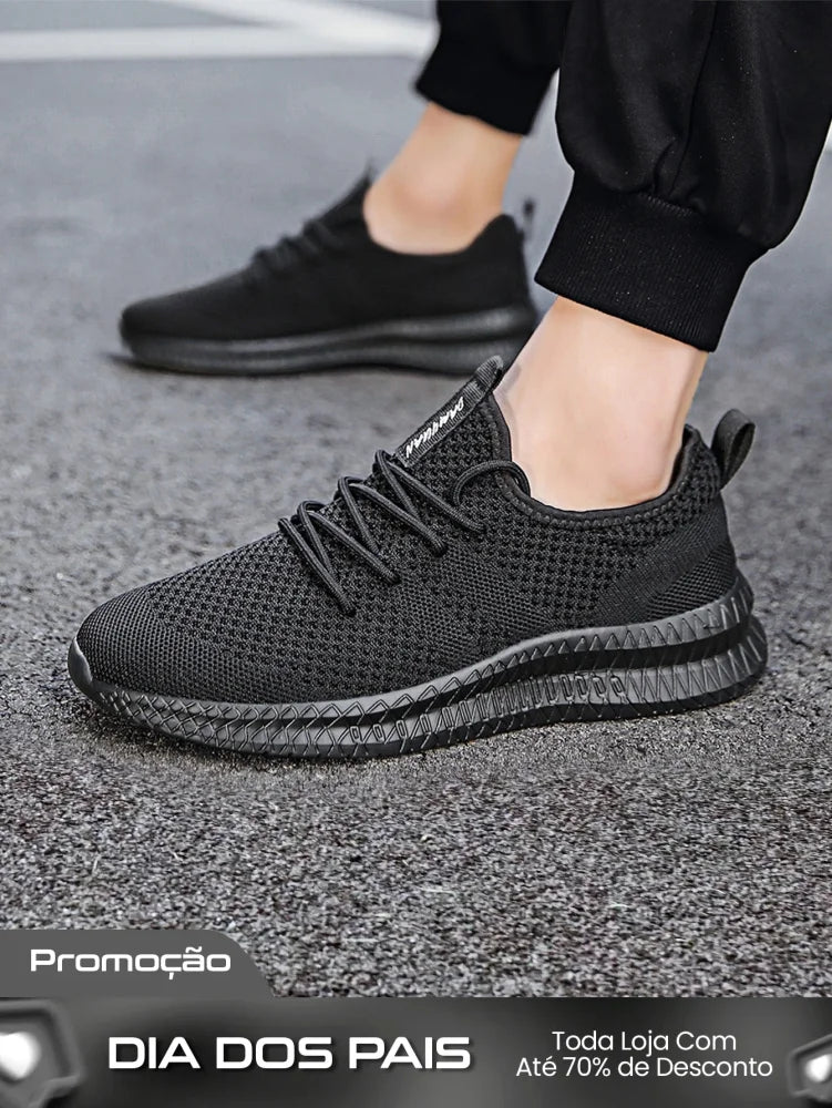 Tênis Masculino Leve Respirável Casual Confortável Para Caminhada Cinza / 36 Tênis Masculino Leve Respirável Casual
