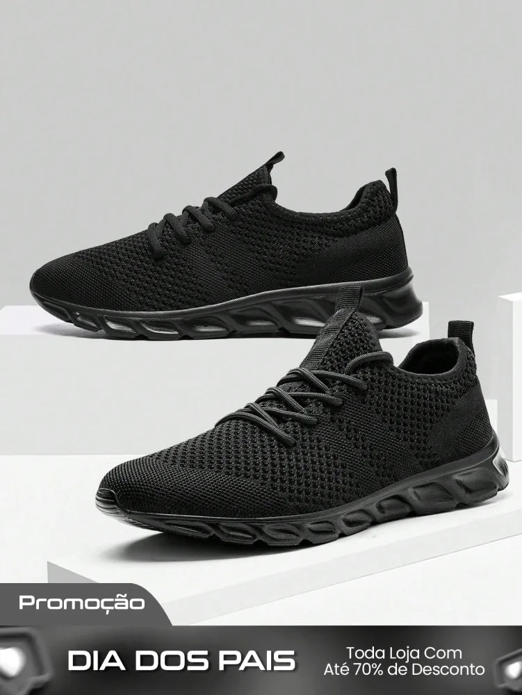 Tênis Masculino Mesh Respirável Leve Para Treino Caminhada Fitness Tênis Masculino Mesh Respirável Leve Para Treino