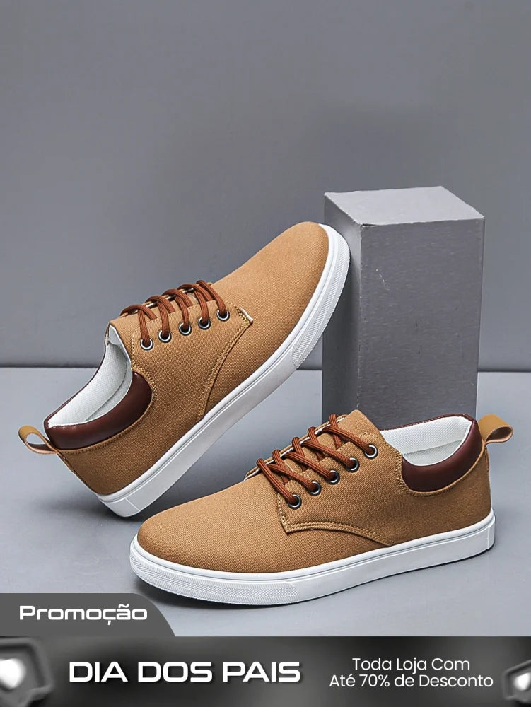 Tênis Masculino Slip On Casual Leve Estilo Urbano Tênis Masculino Slip On Casual Leve Estilo Urbano