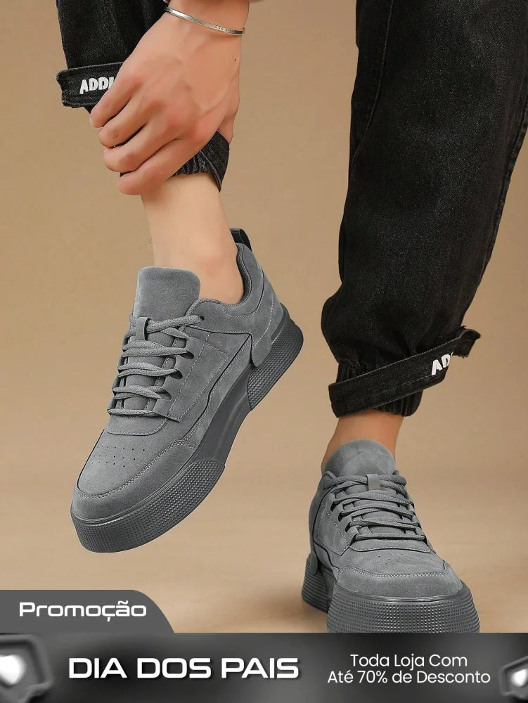 Tênis Masculino Street Casual Cadarço Solado Antiderrapante Tênis Masculino Street Casual Cadarço Solado Antiderrapante